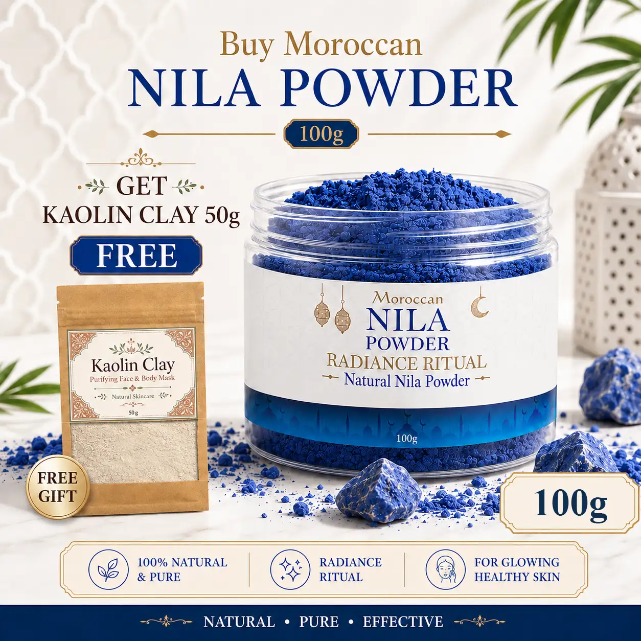 100G – Nila Powder  │ 50G – Free Kaolin Clay - Image 4